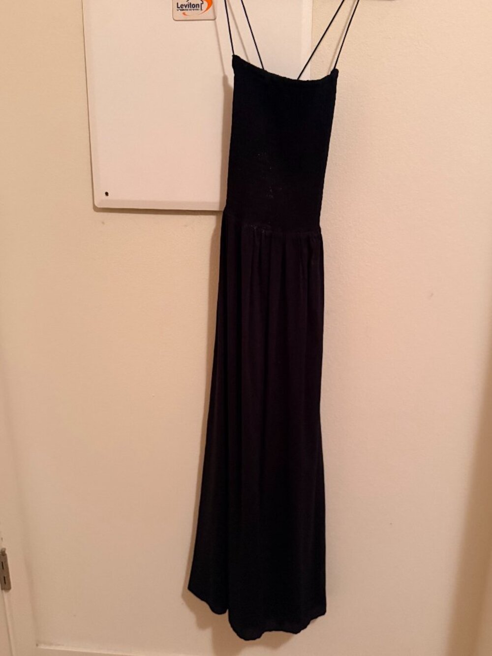 Reformation Black Maxi Dress — Size S